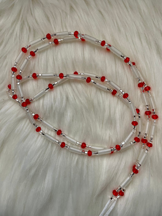 Fire Red Glow In The Dark WaistBeads